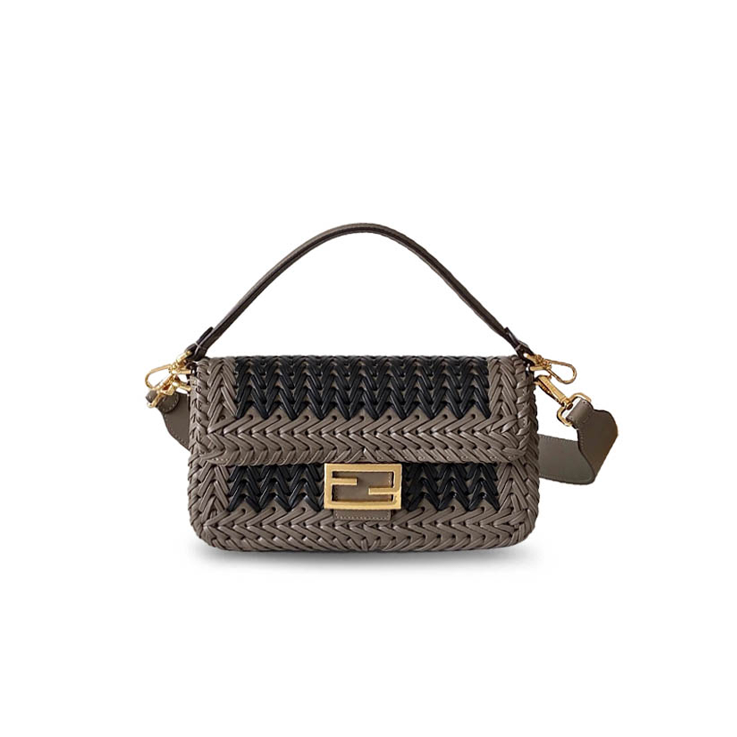 F**di nappa ff woven baguette (27*15*6.5cm)